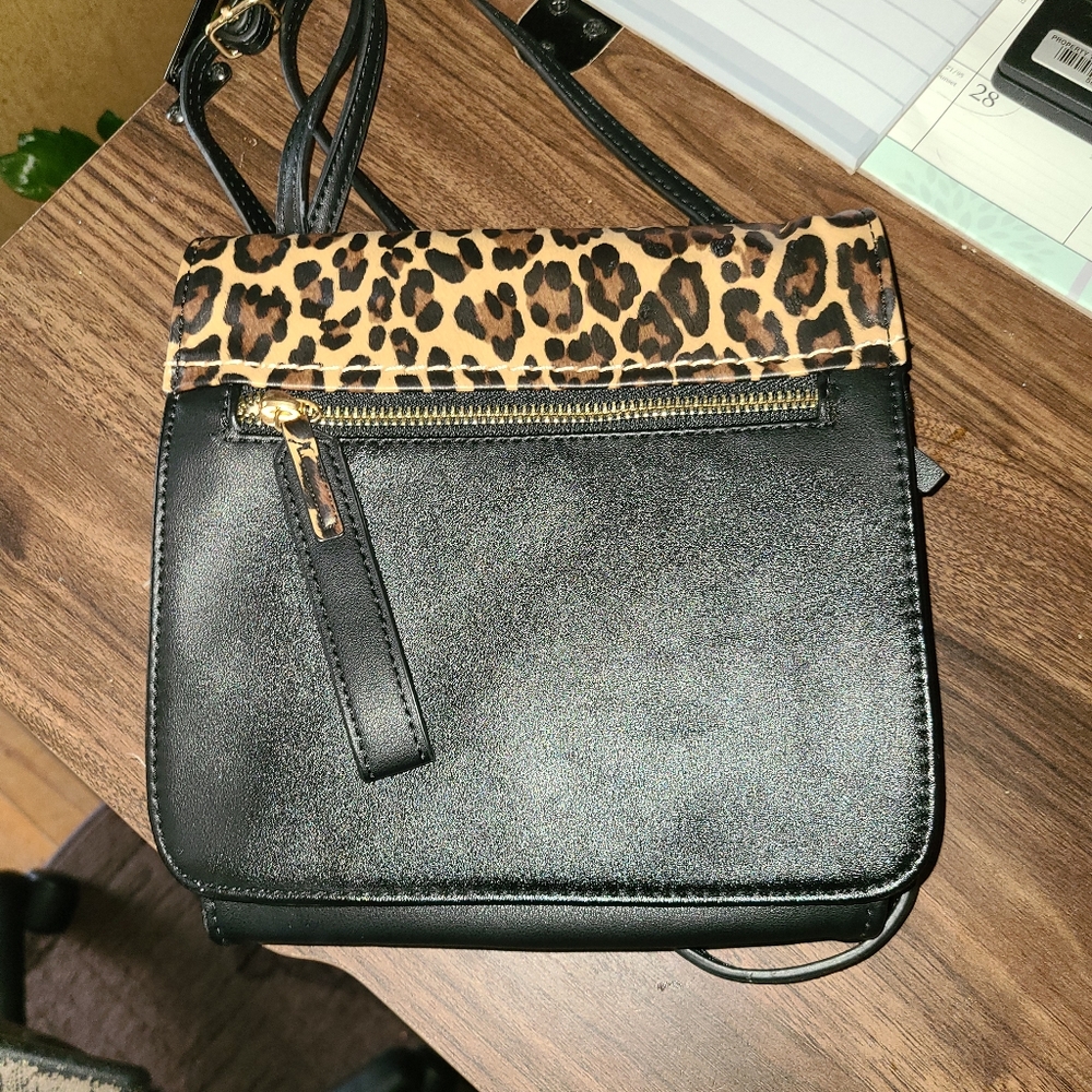 Leopard crossbody purse